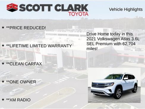 Used 2021 Volkswagen Atlas SEL Premium AWD/4WD image 7
