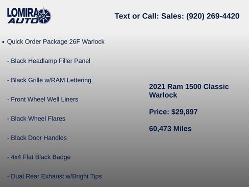 Used 2021 RAM 1500 Classic Warlock AWD/4WD image 11