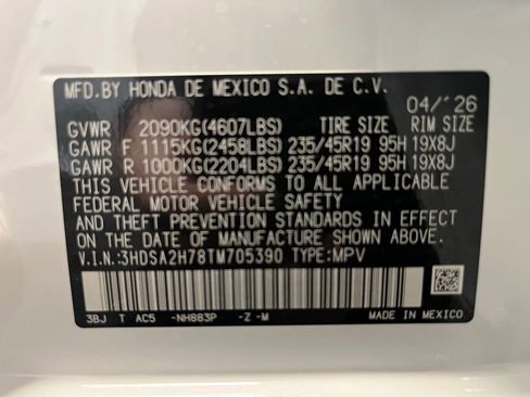 New 2026 Acura ADX A-Spec AWD/4WD image 24