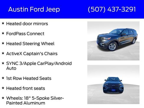 Certified 2022 Ford Explorer XLT w/ Equipment Group 202A image 29