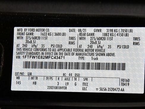 Used 2021 Ford F150 Lariat w/ Equipment Group 502A High AWD/4WD image 16