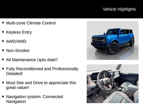 Certified 2024 Ford Bronco Outer Banks AWD/4WD image 11
