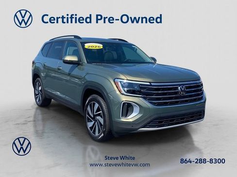 Certified 2026 Volkswagen Atlas SE w/ Panoramic Sunroof Package FWD image 1