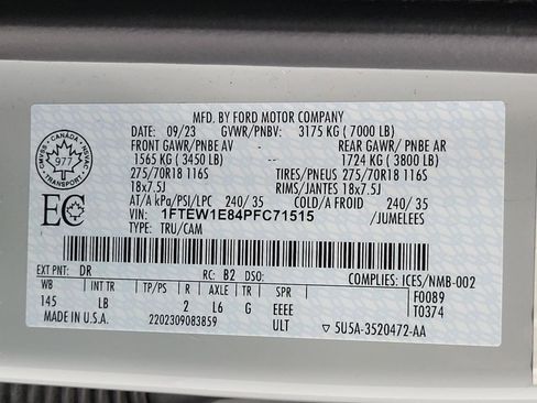 Used 2023 Ford F150 Tremor AWD/4WD image 55