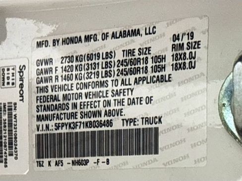 Used 2019 Honda Ridgeline RTL-E image 26