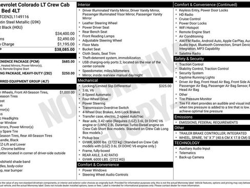 Certified 2020 Chevrolet Colorado LT w/ LT Convenience Package image 10