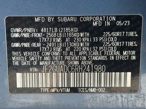 Certified 2024 Subaru Crosstrek 2.0i Premium AWD/4WD image 50