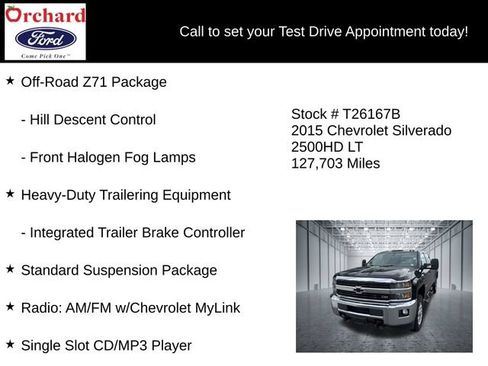 Used 2015 Chevrolet Silverado 2500 LT w/ LT Convenience Package AWD/4WD image 31