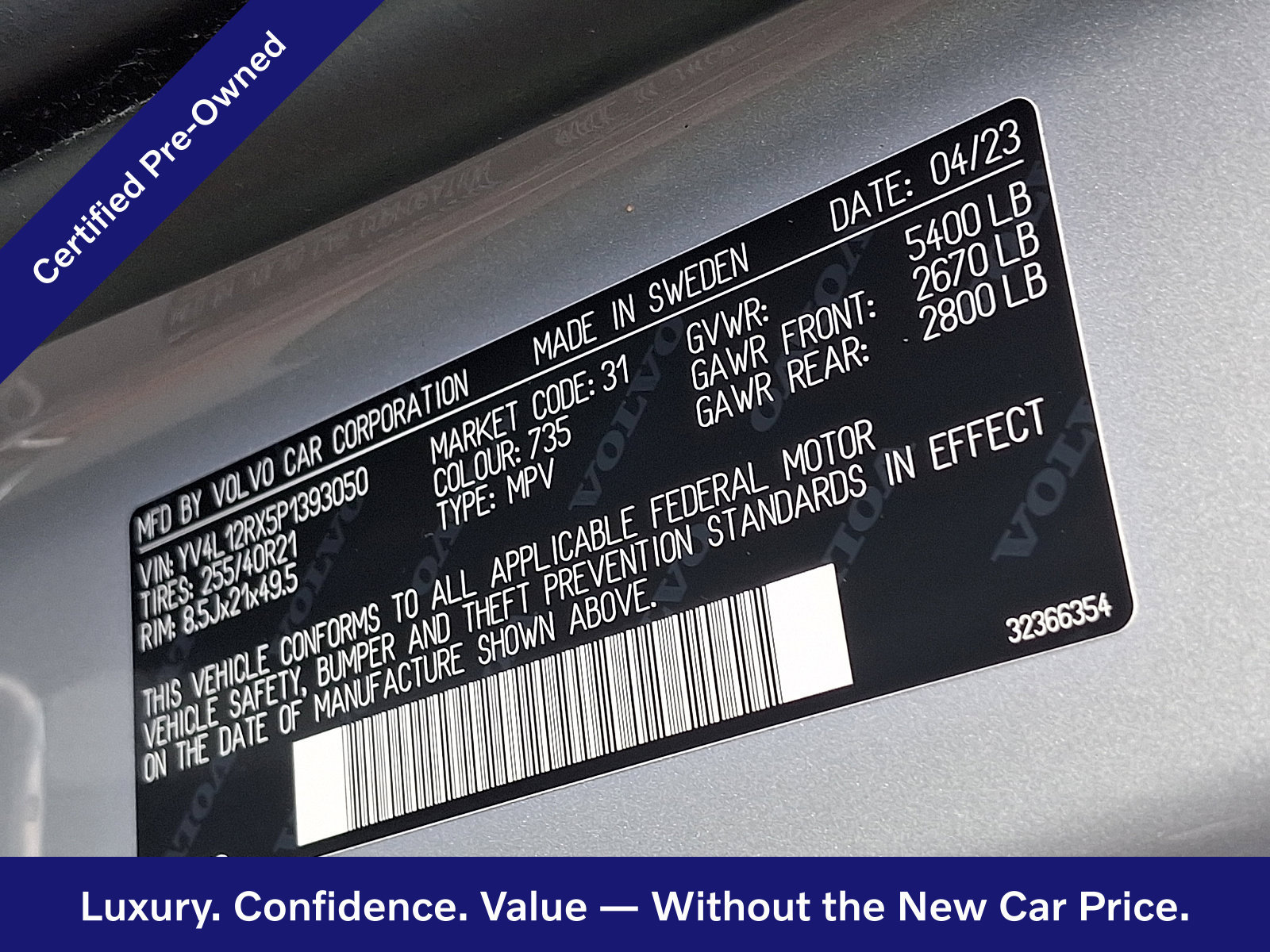 Certified 2023 Volvo XC60 B5 Ultimate w/ Climate Package AWD/4WD image 28