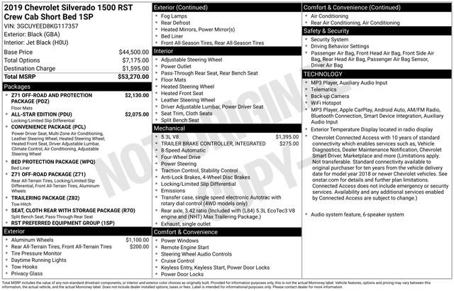 Certified 2019 Chevrolet Silverado 1500 RST AWD/4WD image 36