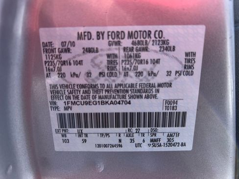 Used 2011 Ford Escape Limited w/ 302A Rapid Spec Order Code image 31