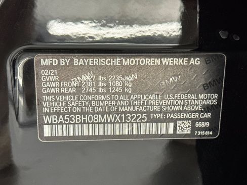 Used 2021 BMW 530i w/ Convenience Package RWD image 35