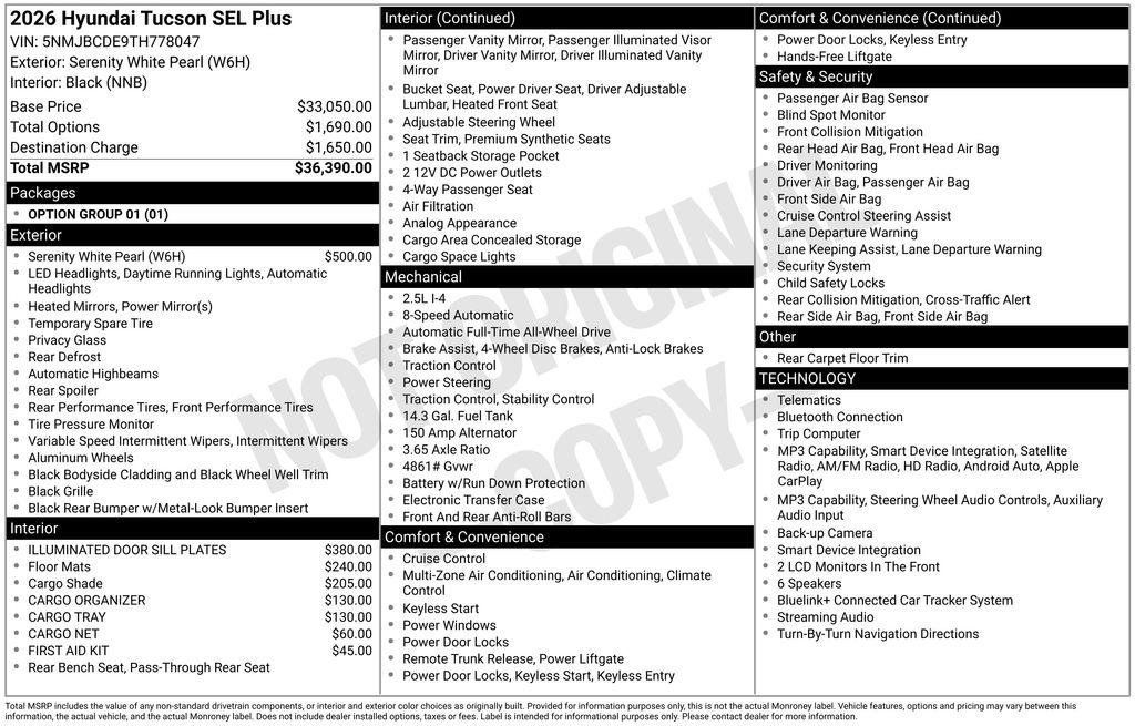 New 2026 Hyundai Tucson SEL Plus AWD/4WD image 42