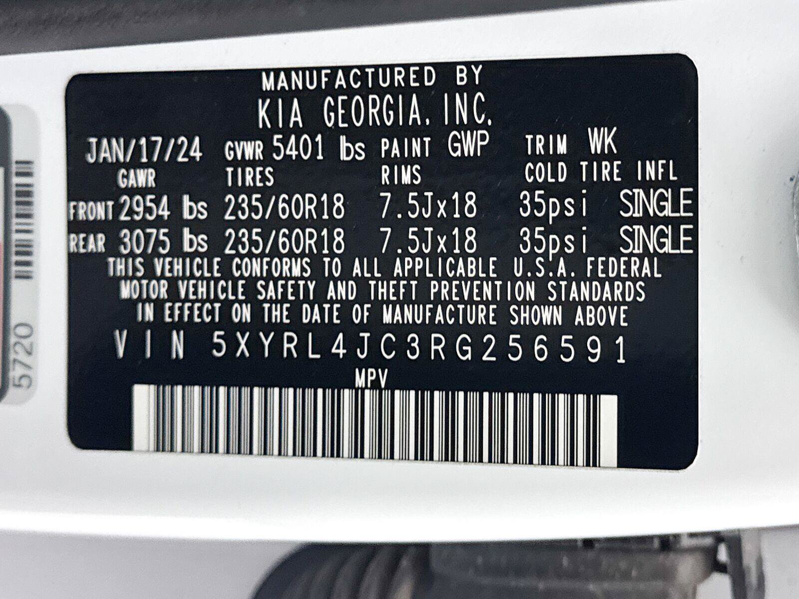 Used 2024 Kia Sorento S w/ Panoramic Sunroof Package FWD image 38