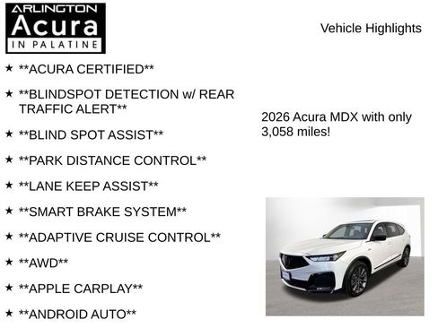 Certified 2026 Acura MDX A-Spec AWD/4WD image 7
