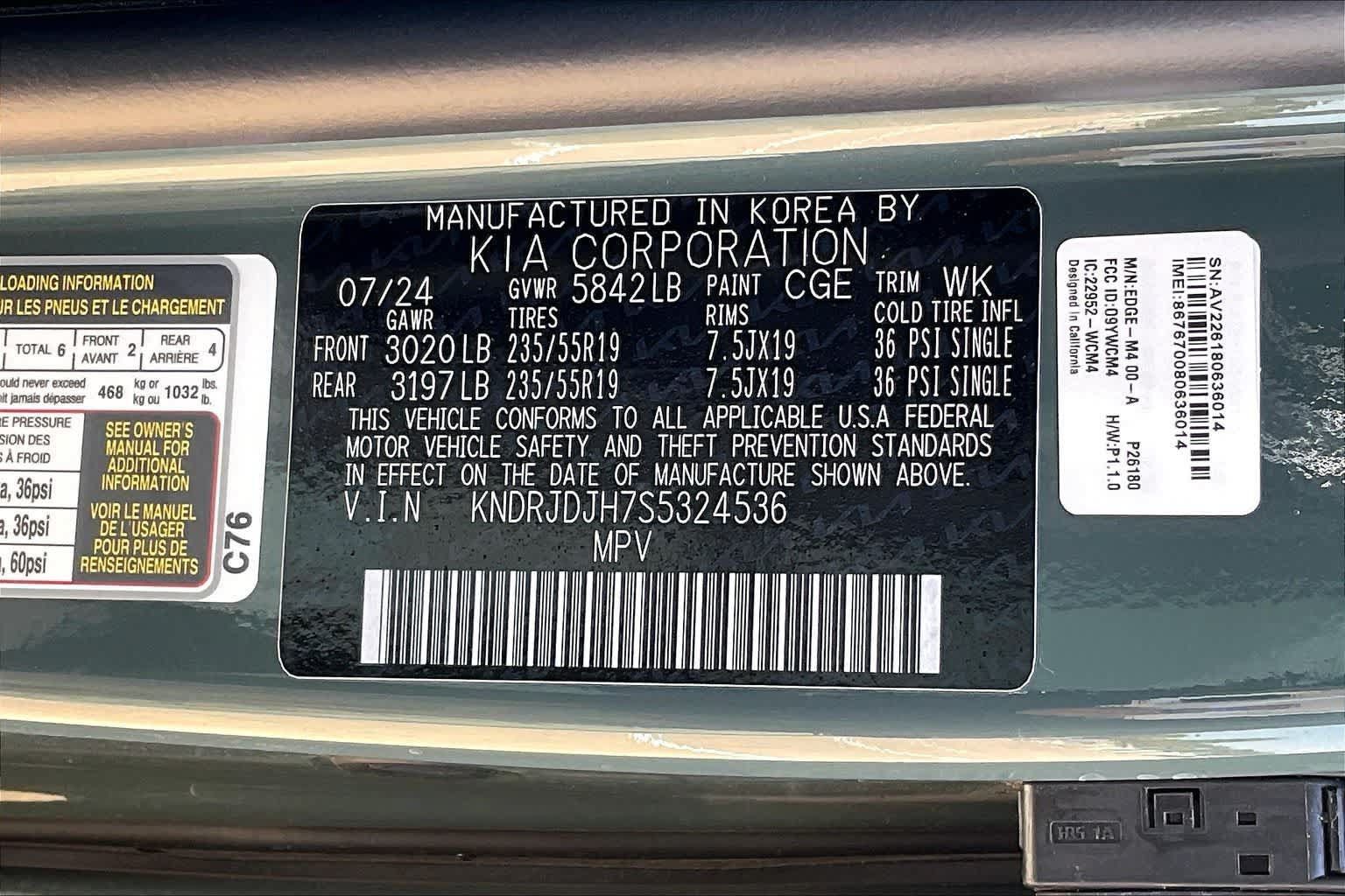 Certified 2025 Kia Sorento EX AWD/4WD image 19