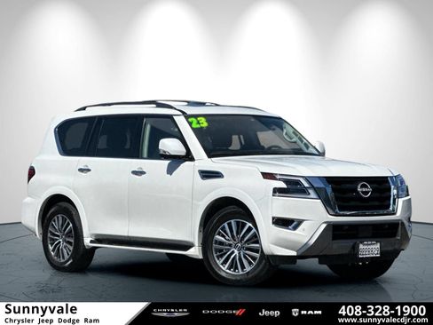 Used 2023 Nissan Armada SL w/ Captain's Chairs Package RWD image 1