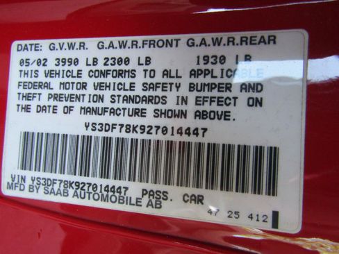 Used 2002 Saab 9-3 SE FWD image 39