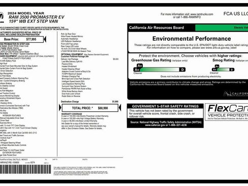 Used 2024 RAM ProMaster 3500 w/ Delivery Van Package image 4