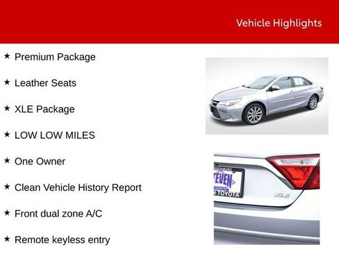 Used 2017 Toyota Camry XLE FWD image 9