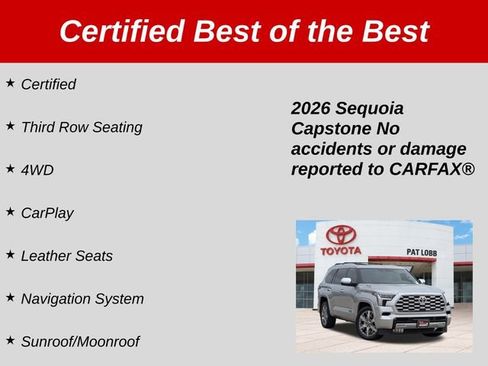 Certified 2026 Toyota Sequoia Capstone AWD/4WD image 32