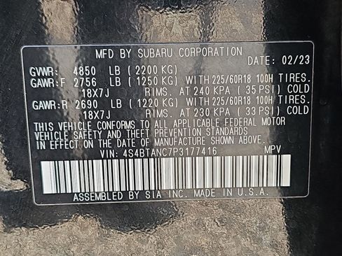 Used 2023 Subaru Outback Limited image 39