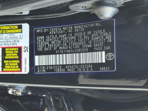 Used 2020 Toyota Camry SE FWD image 39