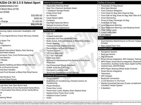 Used 2024 MAZDA CX-30 AWD 2.5 S w/ Select Sport Pkg image 4
