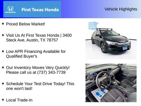 Used 2017 Honda Civic EX-T image 5