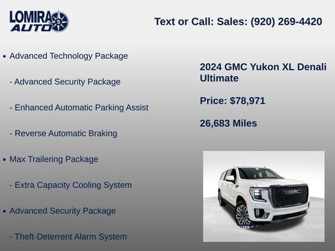 Used 2024 GMC Yukon XL Denali Ultimate AWD/4WD image 39