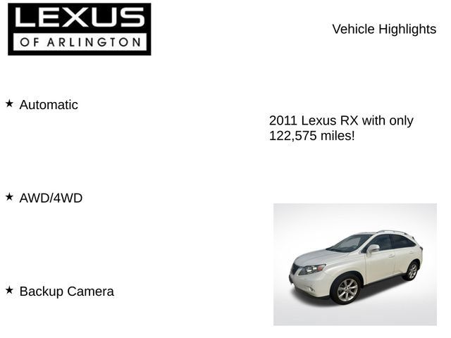 Used 2011 Lexus RX 350 AWD w/ Luxury Pkg image 8
