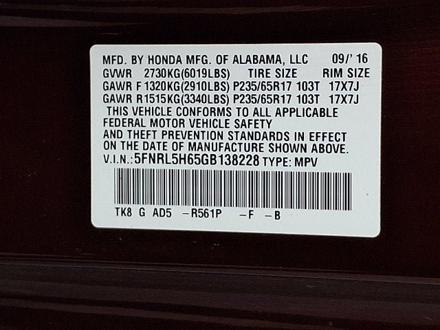 Used 2016 Honda Odyssey EX-L image 28