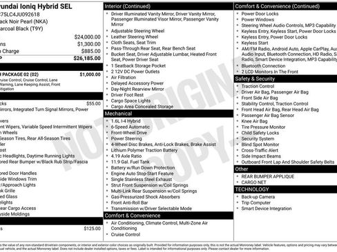 Used 2018 Hyundai Ioniq SEL w/ SEL Tech Package 02 image 7