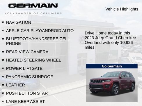Used 2023 Jeep Grand Cherokee Overland AWD/4WD image 5