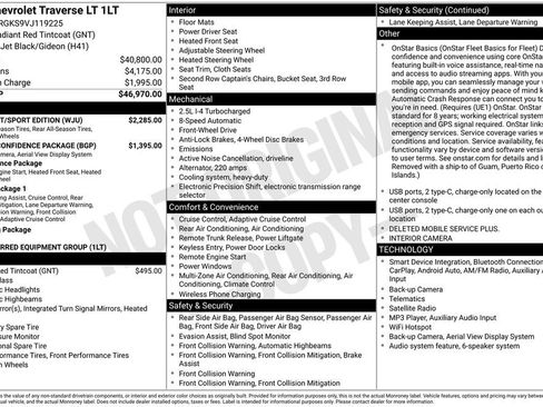 New 2027 Chevrolet Traverse LT w/ Midnight/Sport Edition FWD image 40
