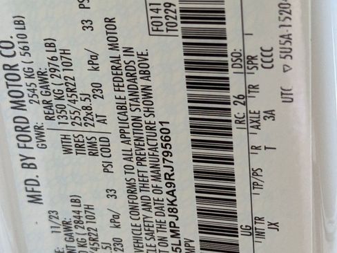 Used 2024 Lincoln Nautilus Reserve w/ Equipment Group 202A image 20