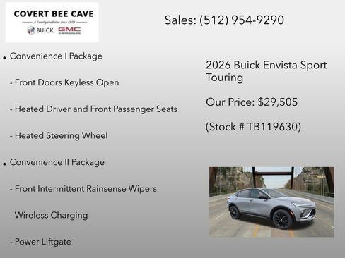 New 2026 Buick Envista Sport Touring w/ Convenience I Package FWD image 12