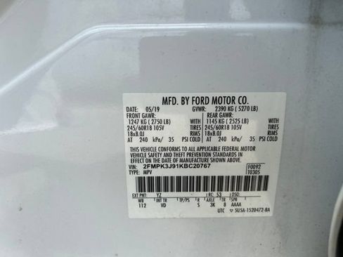 Used 2019 Ford Edge SEL w/ Equipment Group 201A FWD image 11