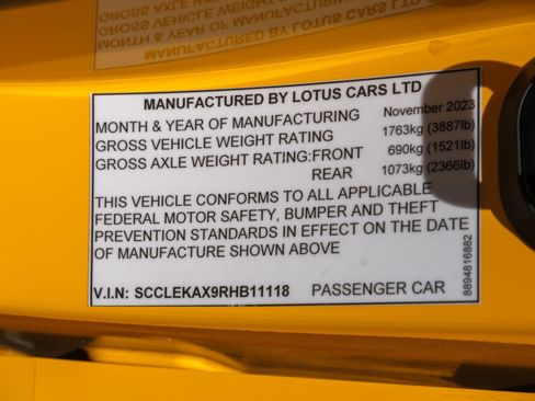 Used 2024 Lotus Emira First Edition RWD image 77