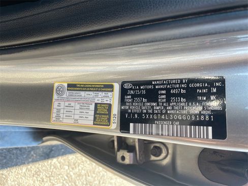 Used 2016 Kia Optima LX w/ LX Convenience Package image 34