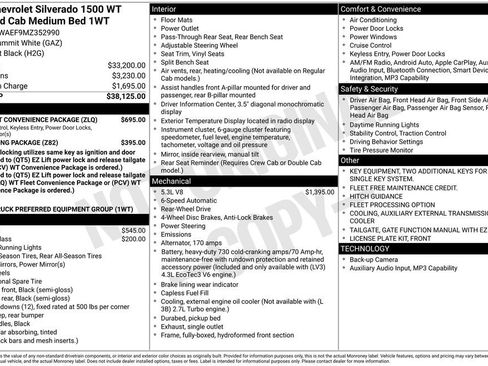 Used 2021 Chevrolet Silverado 1500 W/T w/ WT Fleet Convenience Package image 3