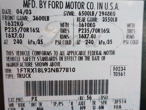 Used 2003 Ford F150 XLT AWD/4WD image 41
