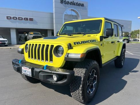 Used 2023 Jeep Wrangler Unlimited Rubicon 4xe w/ Steel Bumper Group AWD/4WD image 4