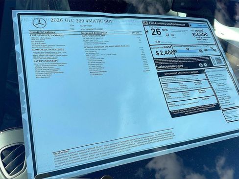 New 2026 Mercedes-Benz GLC 300 GLC 300 image 12