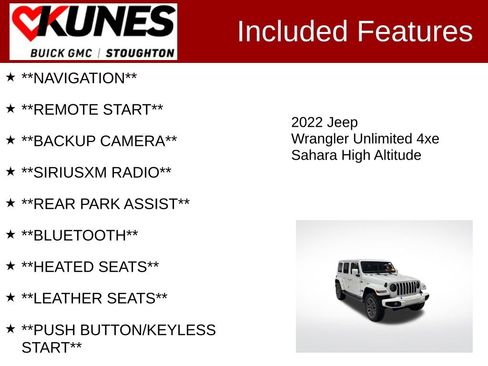 Used 2022 Jeep Wrangler Unlimited Sahara AWD/4WD image 2