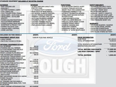 Used 2021 Ford F150 Lariat w/ Equipment Group 502A High AWD/4WD image 2