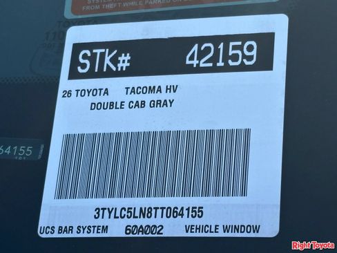 New 2026 Toyota Tacoma TRD Off-Road AWD/4WD image 28