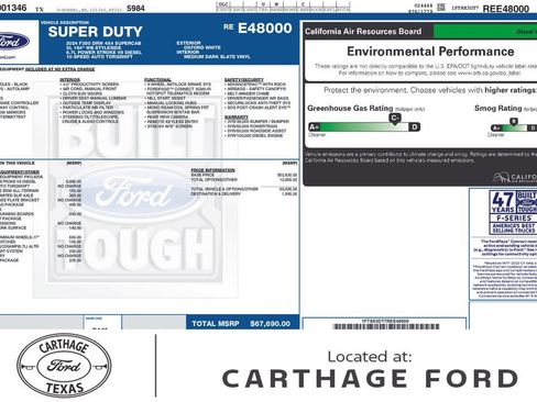 Used 2024 Ford F350 XL w/ FX4 Off-Road Package AWD/4WD image 1
