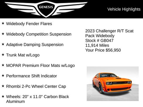Used 2023 Dodge Challenger R/T Scat Pack RWD image 14