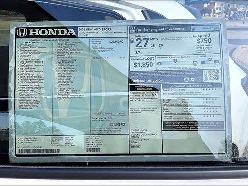 New 2026 Honda HR-V Sport image 22